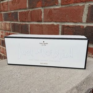 Kate Spade Just Married Window Cling